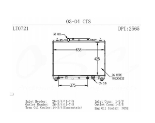 Kühler - Radiator  CTS 3,2L 03-04